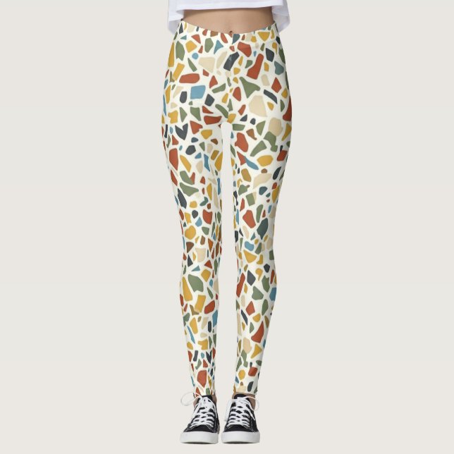 Vintage Terrazzo  Leggings (Front)
