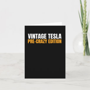 Vintage Tesla - Pre-crazy Edition Magnet Or Sticke Card