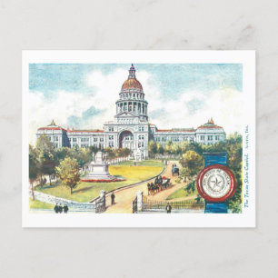 Vintage Texas Capitol with Seal Postcard