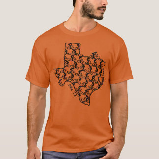 Vintage Texas Cycling State Biking Bike TX Bike Ri T-Shirt