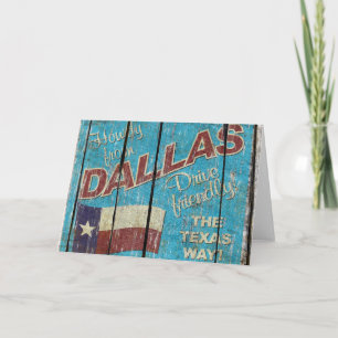 Vintage Texas - Dallas Greeting Card