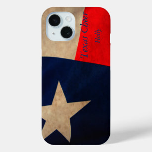 Vintage Texas Flag iPhone 15 Case