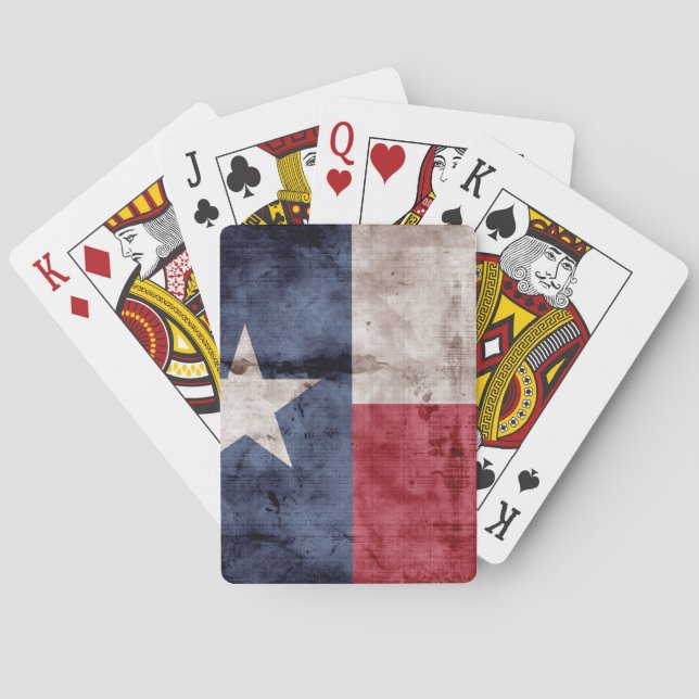 Vintage Texas Flag Playing Cards (Back)