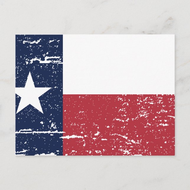 Vintage TEXAS Flag Postcard (Front)