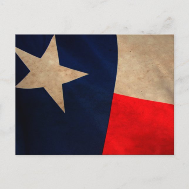 Vintage Texas Flag Postcard (Front)