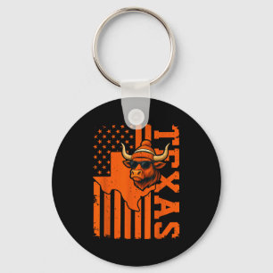 Vintage Texas Graphic Texas Lovers Men Women Kids Key Ring
