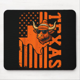 Vintage Texas Graphic Texas Lovers Men Women Kids Mouse Mat