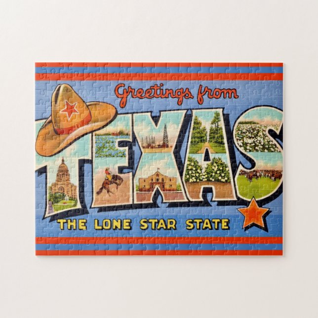 Vintage Texas  Jigsaw Puzzle (Horizontal)