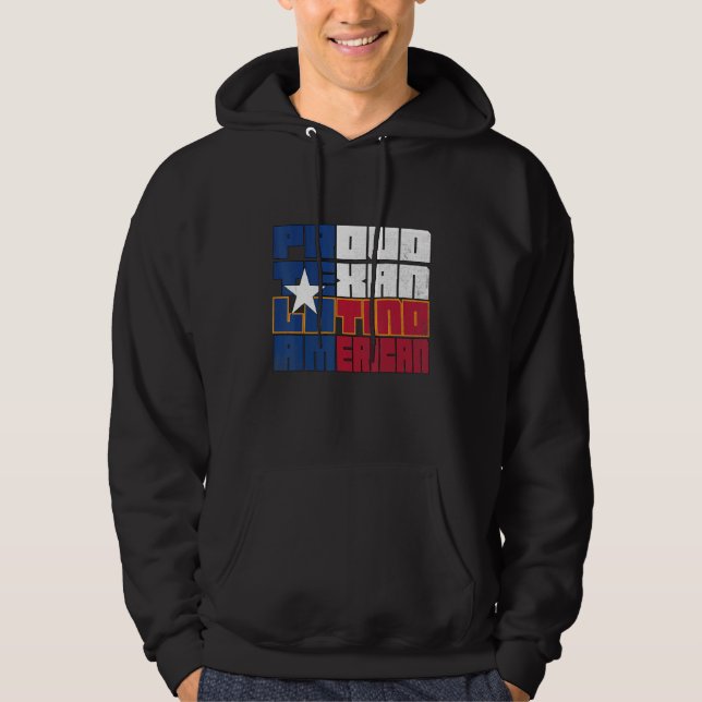 Vintage texas latino hispanic heritage month retro hoodie (Front)