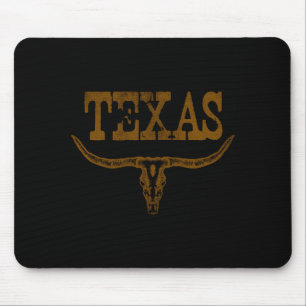 Vintage Texas Longhorn Lone Star State Don't Mess Mouse Mat