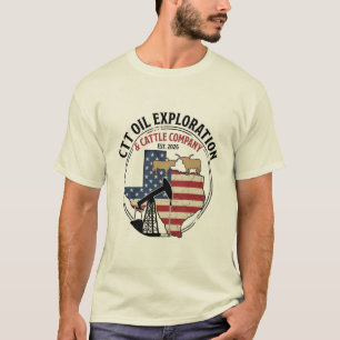 Vintage Texas Oilfield Rancher Cowboy Western T-Shirt