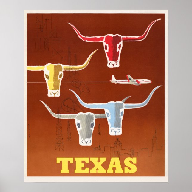 Vintage Texas Poster (Front)