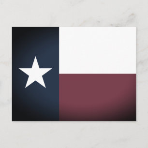 Vintage Texas state flag custom postcards