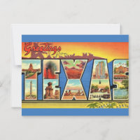 Vintage Texas State Greeting