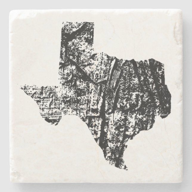 Vintage Texas Stone Coaster (Front)