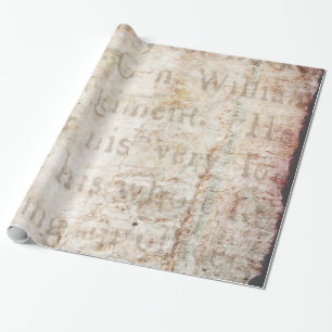 Vintage Text 1700 Background Paper Template Blank