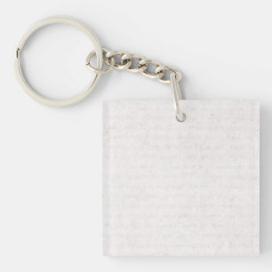 Vintage Text French Background Paper Template Key Ring