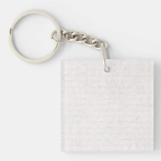 Vintage Text French Background Paper Template Key Ring