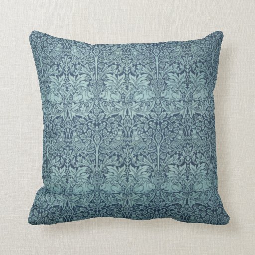 Image of Vintage Textile Pattern Brer Rabbit William Morris Cushion