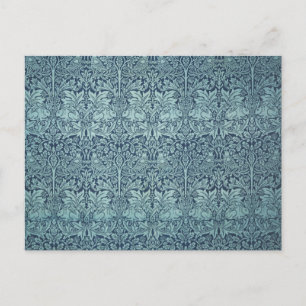 Vintage Textile Pattern Brer Rabbit William Morris Invitation Postcard