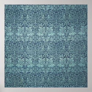 Vintage Textile Pattern Brer Rabbit William Morris Poster