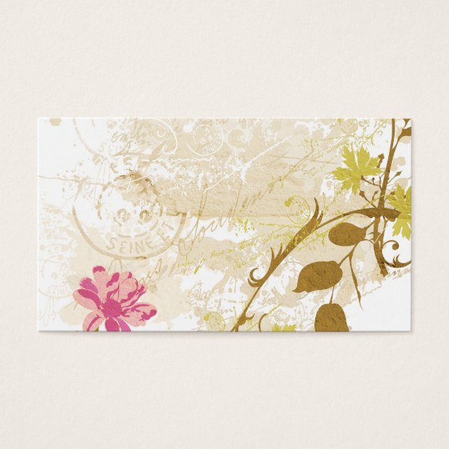 Vintage texture Profile Card (Front)