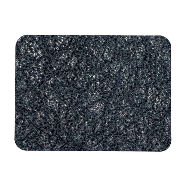 Vintage Textured Black Leather Magnet (Horizontal)
