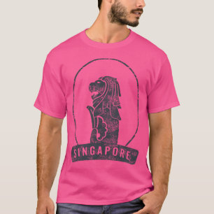 Vintage Textured Merlion T-Shirt