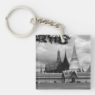 Vintage Thailand Bangkok Chapel Royal Palace view  Key Ring