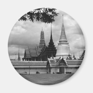 Vintage Thailand Bangkok Chapel Royal Palace view Magnet