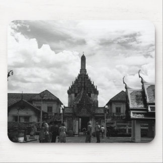 Vintage Thailand Bangkok Wat Phra Kaew tourists Mouse Mat