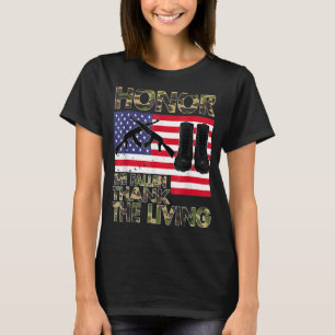 Vintage Thank You And Remember The Soldiers Memori T-Shirt