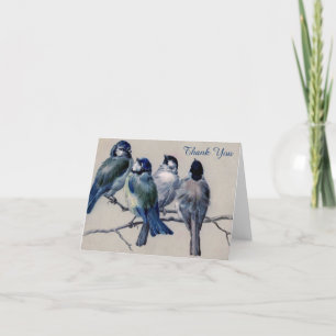 Vintage - Thank You - Bluebirds on a Branch, Card
