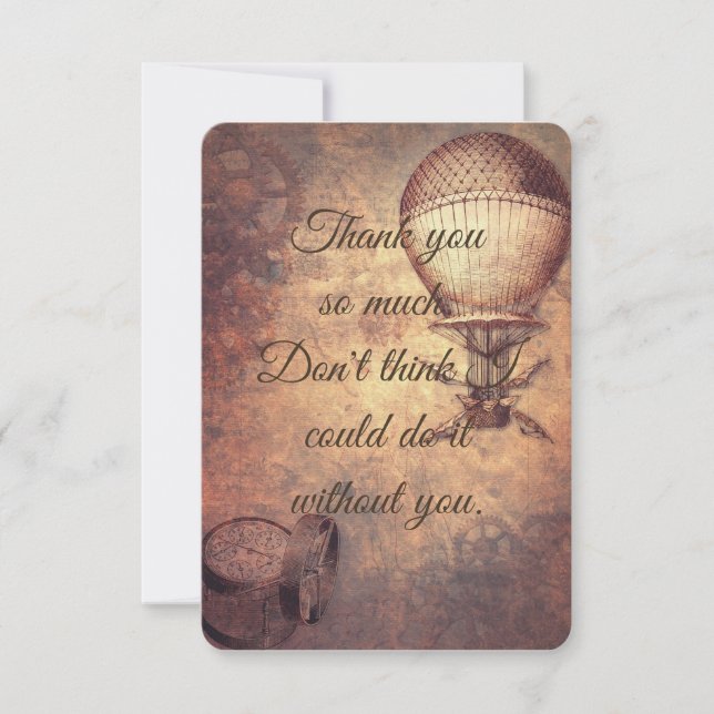 Vintage  thank you card (Front)