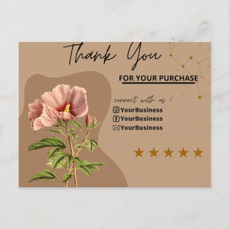 vintage thank you card