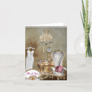 VINTAGE THANK YOU CARD FOR BRIDAL SHOWER