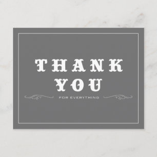 Vintage Thank You Double-Sided Card