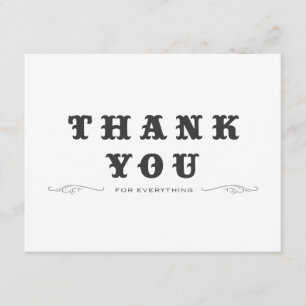 Vintage Thank You Double-Sided Card