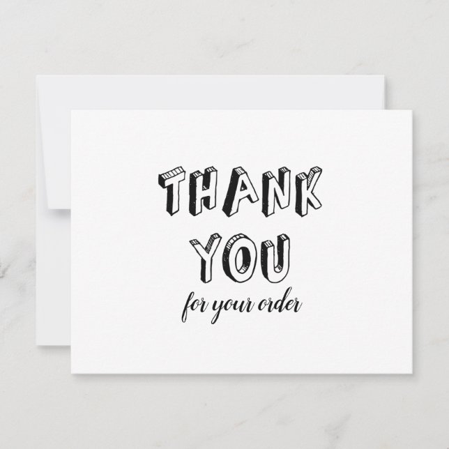 Vintage Thank You For Order Discount (Front)
