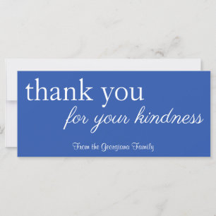 Vintage "thank you for your kindness" Card