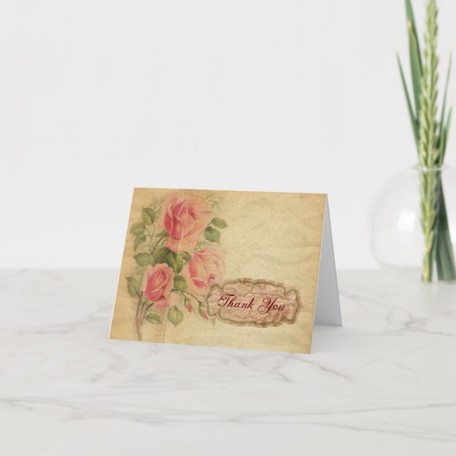 Vintage Thank You Note Cards (Front)
