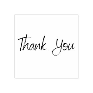 Vintage Thank You Small Business Trendy Rubber Stamp