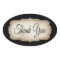 Vintage Thank You Tan & Black Rustic Stickers