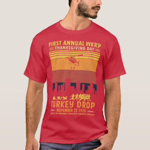 Vintage Thanksgiving 1st Annual WKRP Turkey Drop T-Shirt
