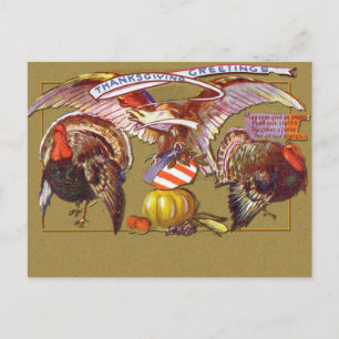 Vintage Thanksgiving Art Greeting Cards