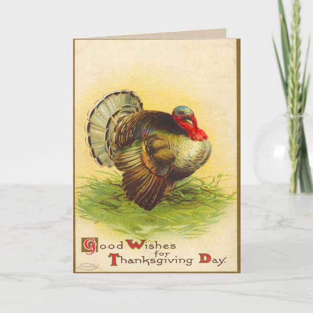 Vintage Thanksgiving Card (Front)