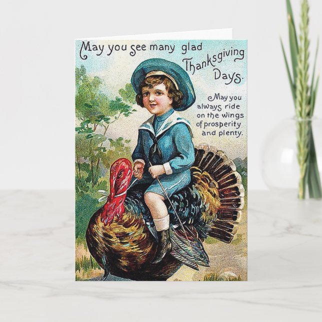 Vintage Thanksgiving Card (Front)