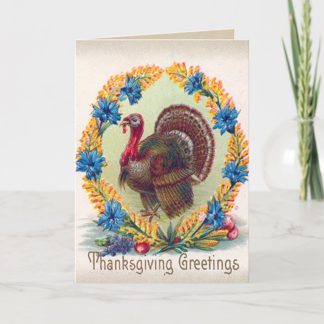 Vintage Thanksgiving Card (Front)