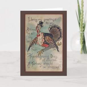 Vintage Thanksgiving Card