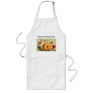 Vintage Thanksgiving Children Long Apron